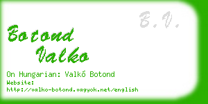 botond valko business card